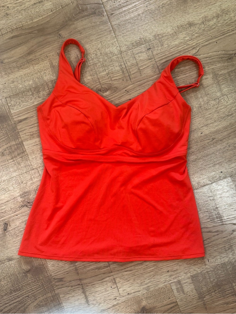 Athleta Bright Red Supportive Tankini Top